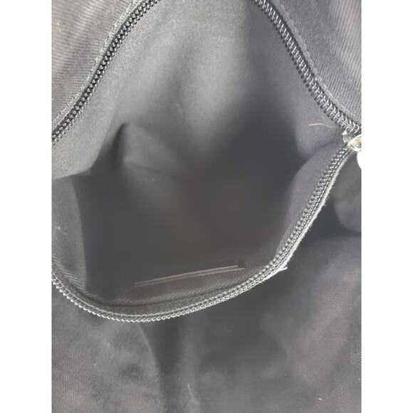 Club Monaco Black Buttery Soft Leather Clutch Purse With Wrist Handle 11" x 8.5" - Picture 8 of 10